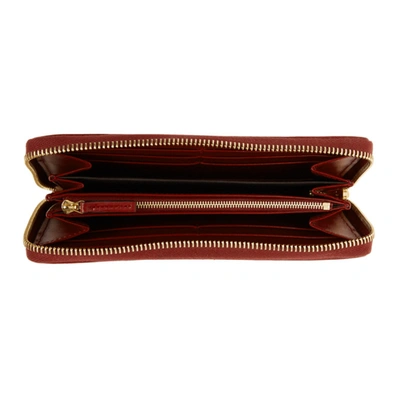 Shop Gucci Red 1955 Horsebit Wallet In 6638 Red