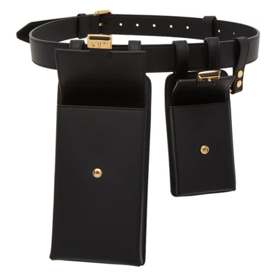 Shop Fendi Black Multi-accessory Belt In F0kur Black