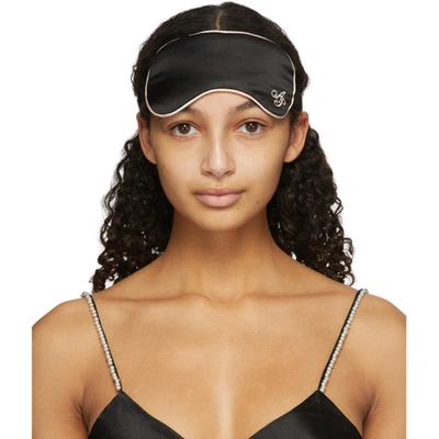 Shop Agent Provocateur Black Silk Classic Pj Eye Mask