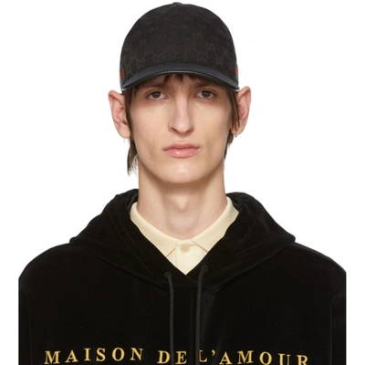 GUCCI 黑色 ORIGINAL GG 棒球帽