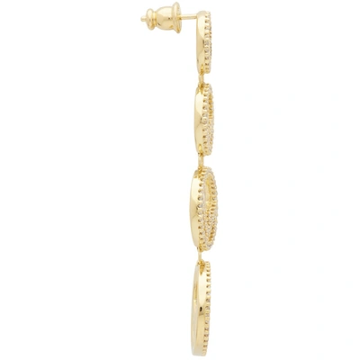 Shop Fendi Gold 'f Is ' Earrings In F089u Gold