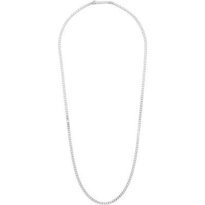 Saskia Diez Silver Grand Identity Narrow Necklace | ModeSens