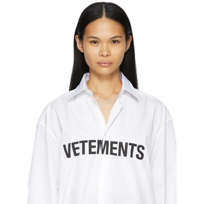 Saskia Diez Silver Grand Identity Narrow Necklace | ModeSens