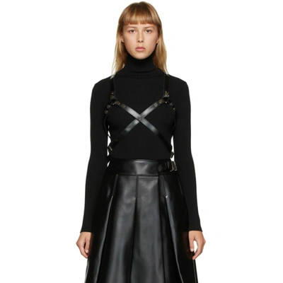 Shop Junya Watanabe Black Leather Harness In 1 Black