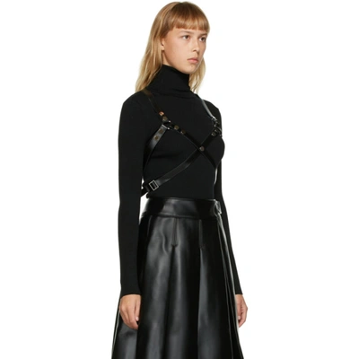 Shop Junya Watanabe Black Leather Harness In 1 Black