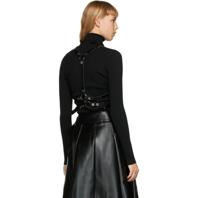 Shop Junya Watanabe Black Leather Harness In 1 Black