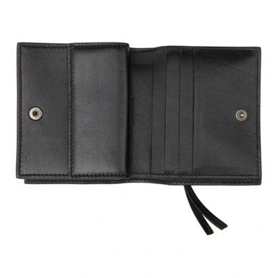 Shop Balenciaga Black Croc Neo Classic Bifold Wallet In 1000 Black