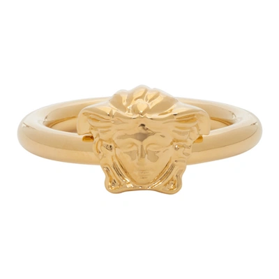 Shop Versace Gold Medusa Ring In D00o Gold