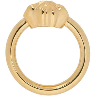 Shop Versace Gold Medusa Ring In D00o Gold