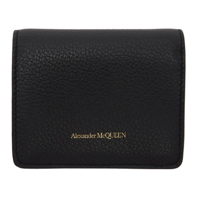 Shop Alexander Mcqueen Black Skull Bifold Wallet In 1000 Black