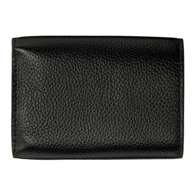 Shop Balenciaga Black Mini Hourglass Wallet In 1000 Black