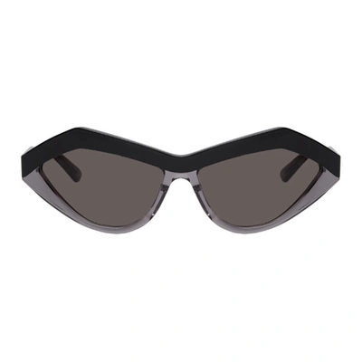 Shop Bottega Veneta Black Original_07 Sunglasses In 001 Black