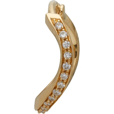 Shop Sophie Bille Brahe Gold & Diamond Daisy Ocean Earring