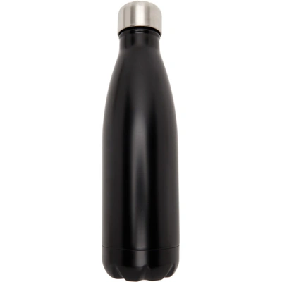 Shop Palm Angels Black Save The Ocean Water Bottle In Black/white