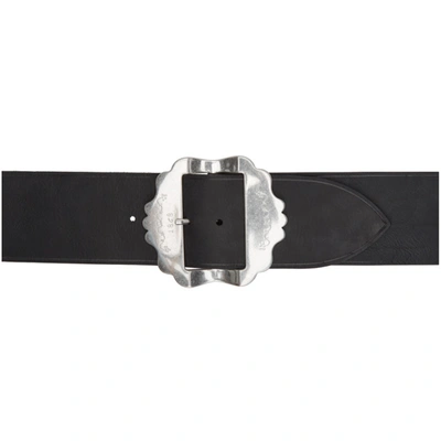 Shop Isabel Marant Black Awele Belt In Bksi Black/