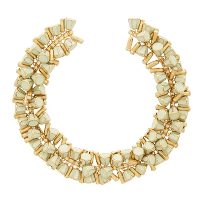 Shop Jil Sander Gold Bell Choker In 331 - Light