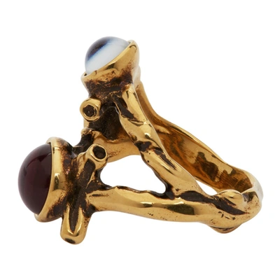 Shop Chloé Gold Fiji Ring In 9dc Vintgol