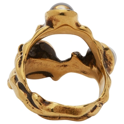 Shop Chloé Gold Fiji Ring In 9dc Vintgol