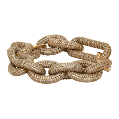 Shop Jil Sander Gold Chain Bracelet In 710 Gold