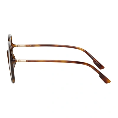 Shop Dior Brown Tortoiseshell Sostellaire1 Sunglasses In 0086 Dkhava