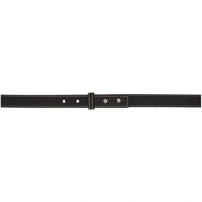 Shop Acne Studios Black Western Buckle Belt