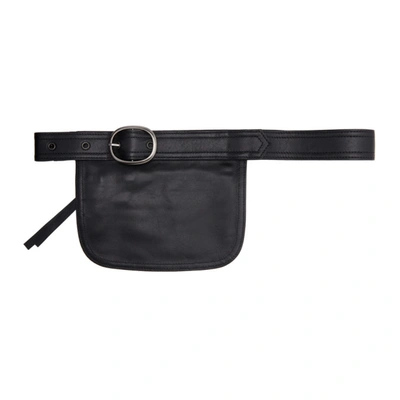 Shop Andersson Bell Black Leather Belt Waist Bag