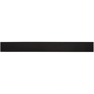 Shop Balmain Black Wide B Belt In 0pa Black