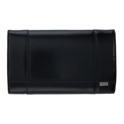 Shop Balenciaga Black Medium Hourglass Wallet In 1000 Black