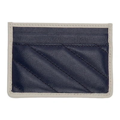Shop Gucci Navy Gg Marmont Torchon Card Holder In 4186 Blue