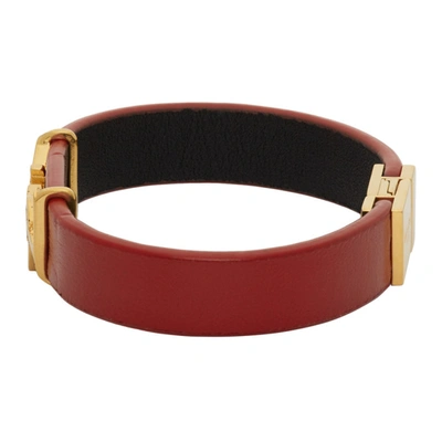 Shop Saint Laurent Red Opyum Bracelet In 6805 Red