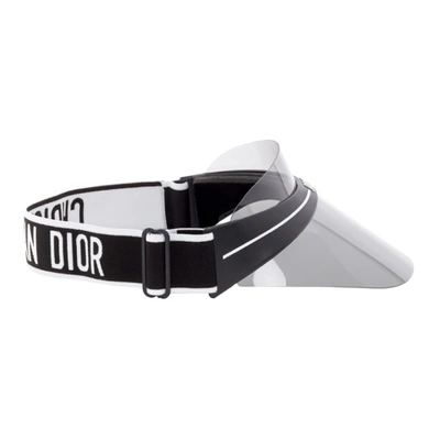 Shop Dior Black Club1 Visor In 0h3 Black