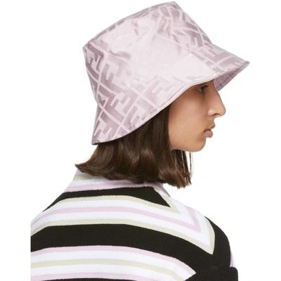 Shop Fendi Pink 'forever ' Bucket Hat In F0u6m Anemo
