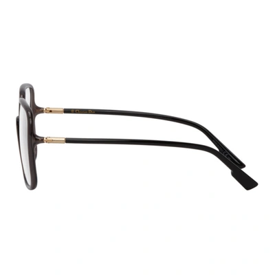Shop Dior Grey Sostellaire01 Glasses In 0kb7 Grey