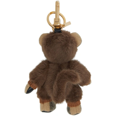 Shop Burberry Beige Monkey Costume Thomas Keychain In Archive Bei