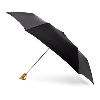 Shop Alexander Mcqueen Black Skull Umbrella In 1000 Black