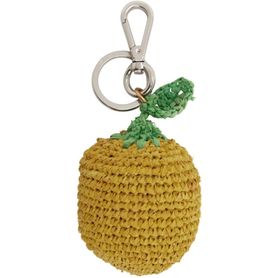 Shop Jacquemus Yellow 'le Citron' Keychain