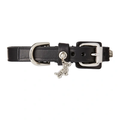 Shop Dsquared2 Black Poldo Dog Couture Edition Montreal Collar In 2124 Black