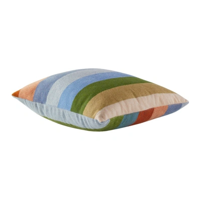 Shop The Elder Statesman Multicolor Stripe Pillow