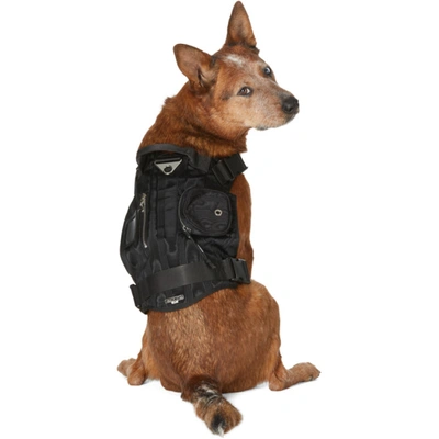 Marine Serre Ssense Exclusive Black Multiple Pockets Harness In 01 Black