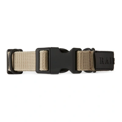 Shop Rains Beige Webbing Collar In Mat Beige