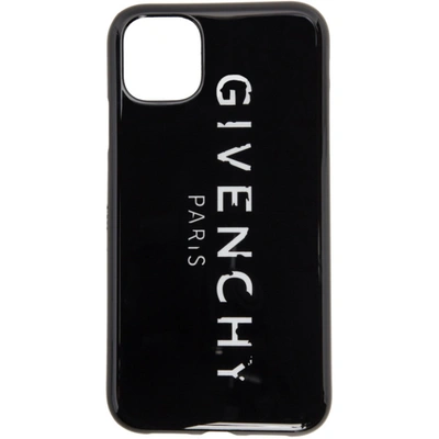 Shop Givenchy Black Splatter Iphone 11 Case In 001 Black