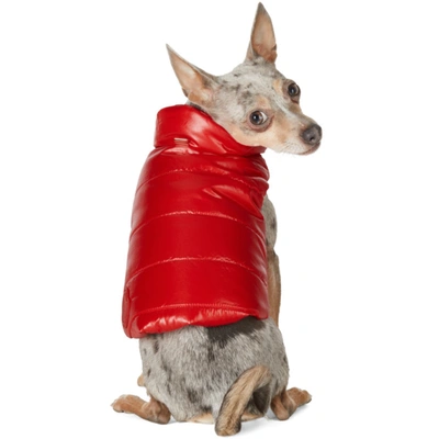 Shop Moncler Genius Red Poldo Dog Couture Edition Mondog Jacket In 455 Red