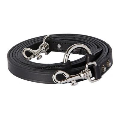 Shop Dsquared2 Black Poldo Dog Couture Edition Montreal Leash In 2124 Black