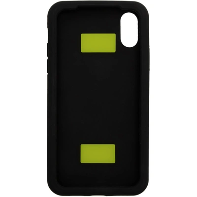 Shop Off-white Black Arrows Finger Grip Iphone Xr Case In Black/black