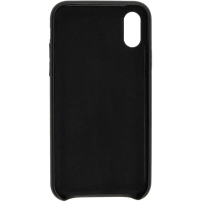 Shop Vetements Black Vertical Logo Iphone Xs Case In Iphone Xs M