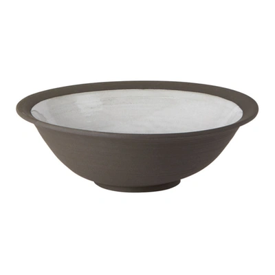 Shop Lily Pearmain Ssense Exclusive Black & White Serving Bowl In Black/ash