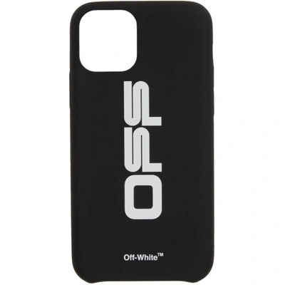 Shop Off-white Black & White Wavy Logo Iphone 11 Pro Case In Black/white