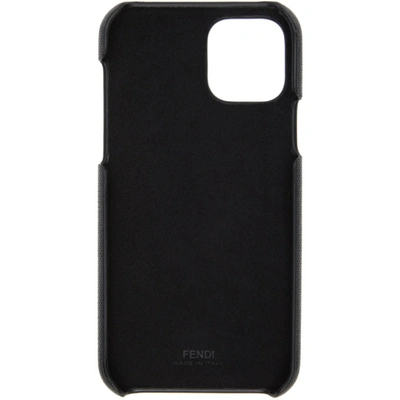 Shop Fendi Black & White Joshua Vides Edition Iphone 11 Pro Phone Case In F05wl Wh/bk