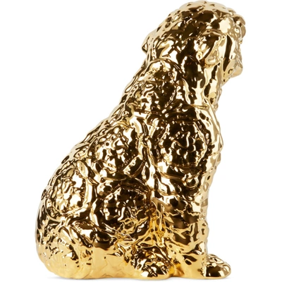 Shop Versace Gold Small Rokko Cheetah Sculpture In Z4004 Oro