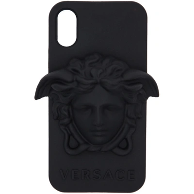 Shop Versace Black Medusa Iphone X Case In D41 Black